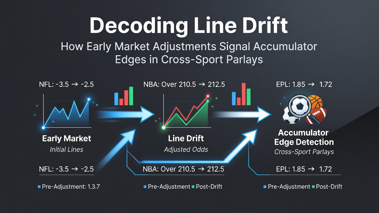Chart showing early line drift patterns across sports betting markets