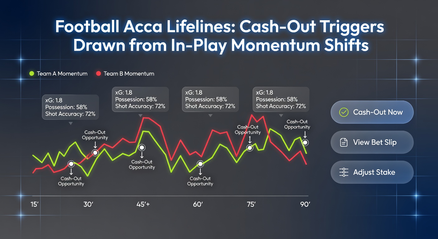 Close-up of a football cash-out interface on a mobile app during a tense in-play moment