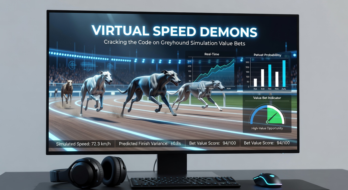 Close-up chart displaying greyhound simulation odds fluctuations and value bet opportunities over a series of races